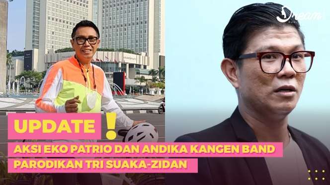 Aksi Eko Patrio dan Andika Kangen Band Parodikan Tri Suaka-Zidan