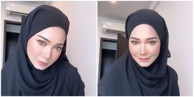 Tutorial Hijab Pashmina Hitam untuk 'Luxurious Look Look'