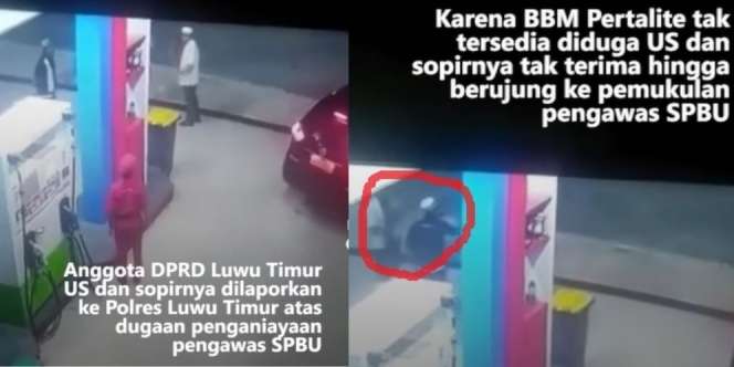 Kronologi Wakil Ketua DPRD Diduga Aniaya Petugas SPBU, Kesal Tak Dapat Pertalite