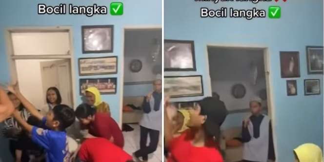 Viral Video Bocah Tetap Santuy Lihat Keponakan Rebutan THR, Ekspresinya Curi Perhatian