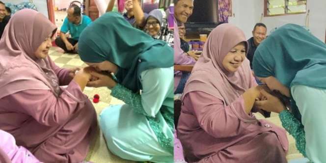 Pasangan Online Viral! Baru Pertama Kali Ketemu Pas Halal Bilhalal Lebaran, Eh Langsung Tunangan
