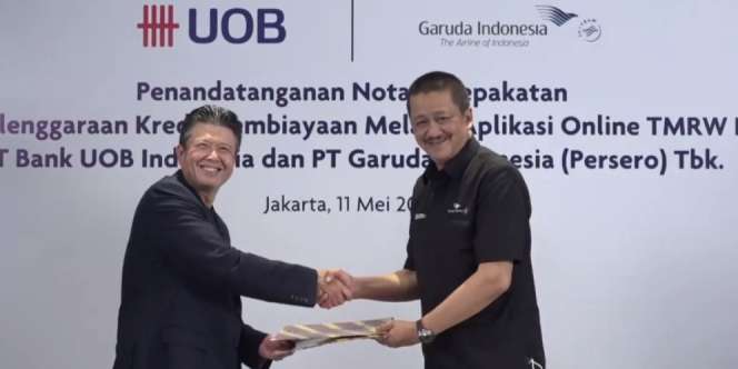 Mudahkan Penumpang Beli Tiket Pesawat, Garuda Indonesia Gandeng UOB