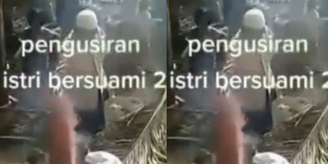 Viral Video Warga Cianjur Usir Seorang Wanita yang Diduga Memiliki Suami Dua