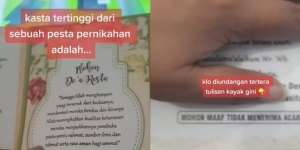 Viral Kasta Tertinggi Pesta Pernikahan: Undangannya Ada Tulisan Kayak Begini