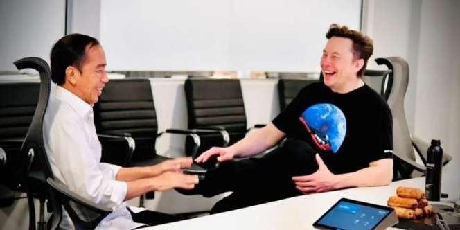 Tweet Balasan Elon Musk Buat Cuitan Jokowi Kunjungi Markas Space X