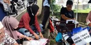 Kreatif, Pria Ini Raup Cuan Lewat Usaha Fotokopi Keliling dengan Motor