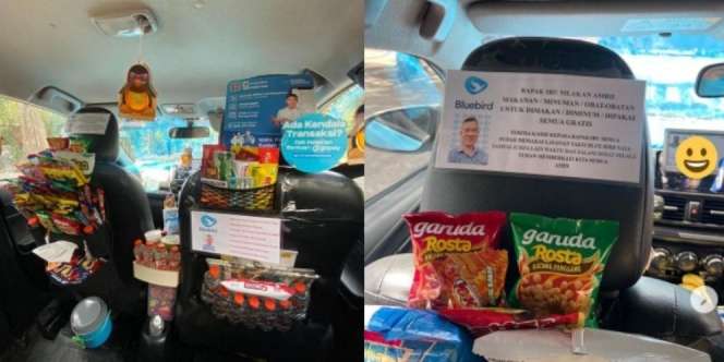 Viral Sopir Taksi Ubah Kabin Mobil Jadi Warung, Semua Jajanan Gratis untuk Penumpang!