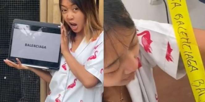 TikToker Tiru Gaya Kim Kardashian Saat Berbalut Balenciaga