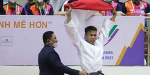 Perjuangan Heroik Atlet Judo Ikhsan Apriyadi, Raih Emas SEA Games 2021 Meski Sempat Pingsan dan Cedera Punggung