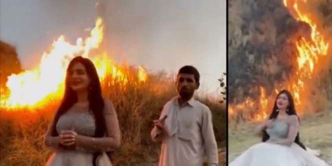 TikToker Dituding Bakar Hutan Demi Konten, Klarifikasi Warga Bakar Semak Buat Usir Ular