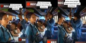 Sambil Gendong Anak, Pengamen Wanita Bersuara Merdu Ini Bikin Warganet Terharu