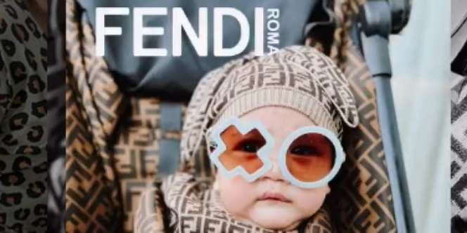 Potret Baby Rayyanza Ikut Fendi Challenge, Total Pakai OOTD Rp60 juta