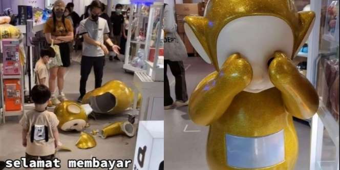Viral Video Bocah Tak Sengaja Pecahkan Patung Teletubbies Seharga Rp98 Juta, Warganet Soroti Ada Kejanggalan
