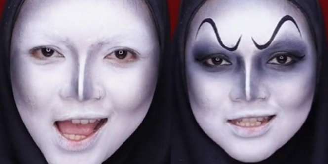 Konten Makeup Zoom Challenge TikToker Bikin Warganet Galau, Horor atau Keren?