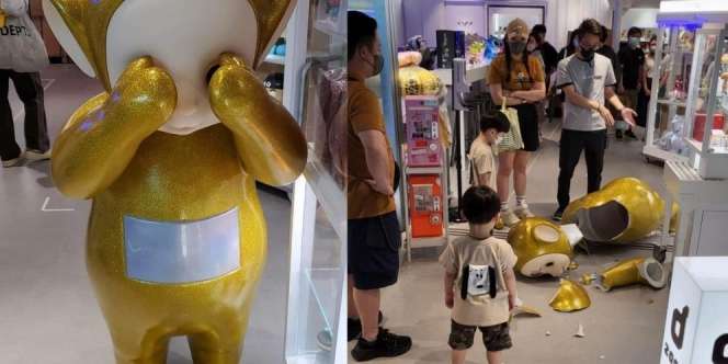 Karyawan Toko Tuduh Bocah Tendang Patung Lala Teletubbies Senilai Rp100 Juta, Rekaman CCTV Berkata Lain