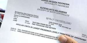 Viral Anak di Karawang Punya Nama Unik: 'Akulah Cinta di Langit Prudence Lovely Princess Of Awanamp'