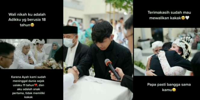 Momen Haru Adik 18 Tahun Jadi Wali Nikah Sang Kakak, Warganet Nangis Berjamaah