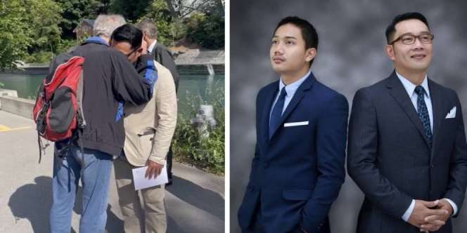 Momen Ridwan Kamil Dipeluk Hendrich, Saksi Hilangnya Eril dan Juga Penyelamat Adik Eril 
