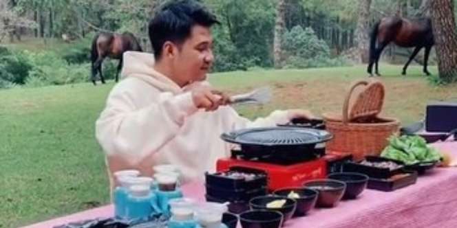 Kedatangan Tamu Tak Diundang Pas Masak Outdor, Acara Piknik Estetik Auto Berantakan