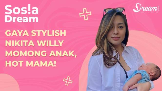 Gaya Stylish Nikita Willy Momong Anak, Hot Mama!
