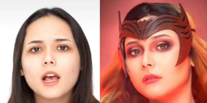 TikToker Sulap Wajah Greta Irene jadi Scarlet Witch, Hasilnya Dipuji Marvel