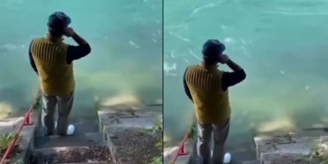 Momen Haru Ridwan Kamil Lantunkan Azan di Pinggir Sungai Aare untuk Emmeril
