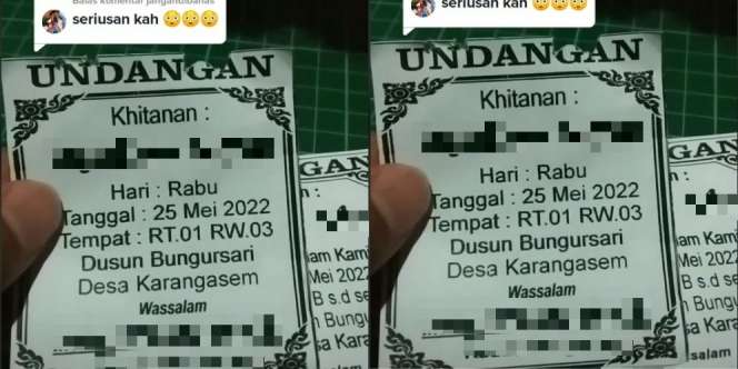 Viral Undangan Nikah Anti-Mainstream, Selembar Kertas Diselip Penyedap Makanan