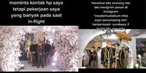 Jodoh Tak ke Mana! Kenal di Pesawat dan Sempat Hilang Kontak, Pramugari Ini Akhirnya Menikah dengan Penumpang