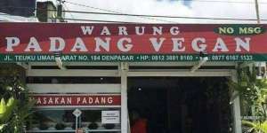 Setelah Heboh Rumah Makan Padang Non Halal, Kini Muncul Warung Padang Vegan