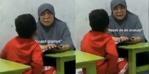 Kelakuan Bocah Bikin Ketawa Tapi Ngeselin, Guru Ngajinya Disebut Drakula Ketika Lihat Gigi Copot