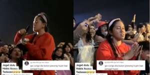 Rara Pawang Hujan Terciduk Joget saat Bertugas di Konser, Warganet: Gak Tahan Pengen Asyik-asyik