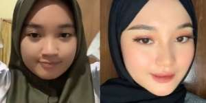 Viral Transformasi Hijaber Usai Makeup, Berubah Jadi Marion Jola Versi `Halal`