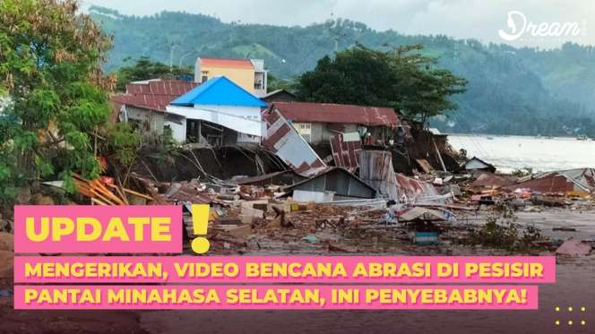 Mengerikan, Video Bencana Abrasi di Pesisir Pantai Minahasa Selatan, Ini Penyebabnya!