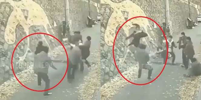 Seperti Film Kungfu, Wanita Ini Hajar 6 Pria Hidung Belang yang Melecehkannya, Semua Tersungkur!