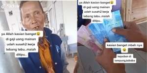 Viral Kakek Buruh Tebu Dibayar Pakai Uang Mainan