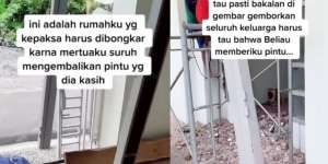 Nyesek! Wanita Curhat Harus Bongkar Rumah karena Mertua Minta Kembalikan Pintu Pemberiannya