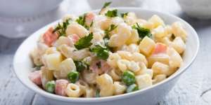 Macaroni Salad Tuna, Appetizer Bercita Rasa Mahal