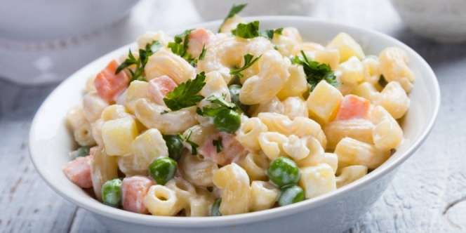 Macaroni Salad Tuna, Appetizer Bercita Rasa Mahal