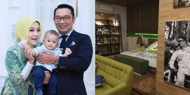 6 Potret Kamar Pribadi Ridwan Kamil, Super Mewah, Foto Zaman Pacaran Bikin Salfok!