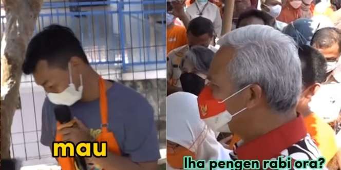 Momen Kocak Ganjar Pramono Jadi Makcomblang Warga, Netizen: Pakde Biro Jodoh