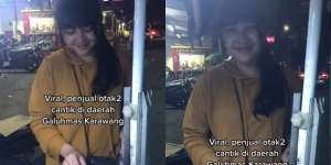 Viral Penjual Otak-otak Cantik di Karawang, Warganet Rebutan Antre