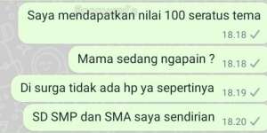 Pesan WA Berisi Curhatan Bocah SD ke Almarhum Ibunya Bikin Netizen Menangis: 'SD, SMP, dan SMA, Saya Sendirian'