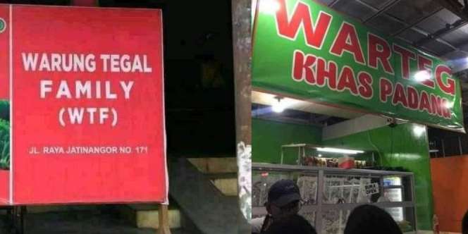 Potret Tulisan Nyeleneh di Spanduk Warung Makan Bikin Tepuk Jidat, Awas Ngakak!