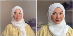 Tutorial Pashmina 'Broken White', Cocok untuk Kondangan