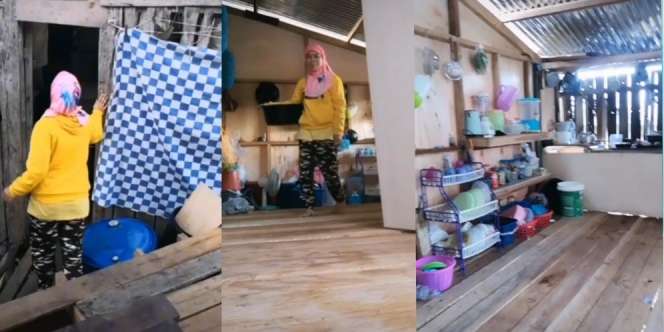 Ibu Ini Tetap Bahagia Bikin Konten Meski Rumah Reyotnya yang Bersih Bagian Dalamnya Dihina Hampir Roboh