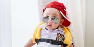 Rayyanza Pose Jadi Anak SD, Warganet Gemas Maksimal