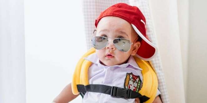 Rayyanza Pose Jadi Anak SD, Warganet Gemas Maksimal