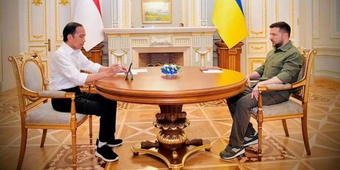 Potret Jokowi Jadi Kepala Negara Asia Pertama Kunjungi Ukraina