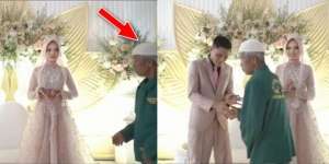 Sudah Pose Serius Buat Video Estetik di Pelaminan, Eh Malah Ambyar Gegara Kakek Nyelonong Buat Kasih Selamat
