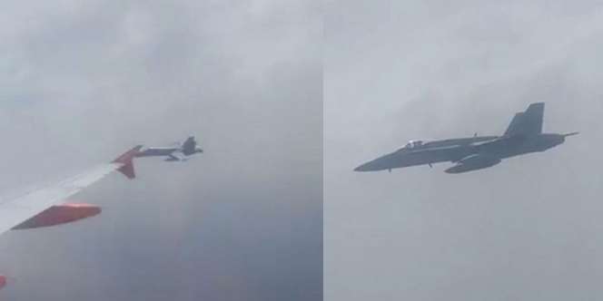Detik-Detik Menegangkan Jet Tempur Buntuti Pesawat Komersial Gegara Ancaman Bom
